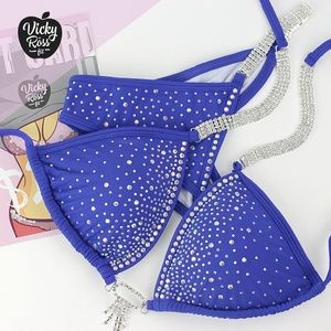 Sapphire Blue Fitness Bikini by Vicky Ross Fit